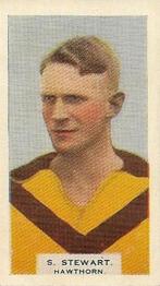 1933 Godfrey Phillips Victorian Footballers (A Series of 50) #30 Stuart Stewart Front